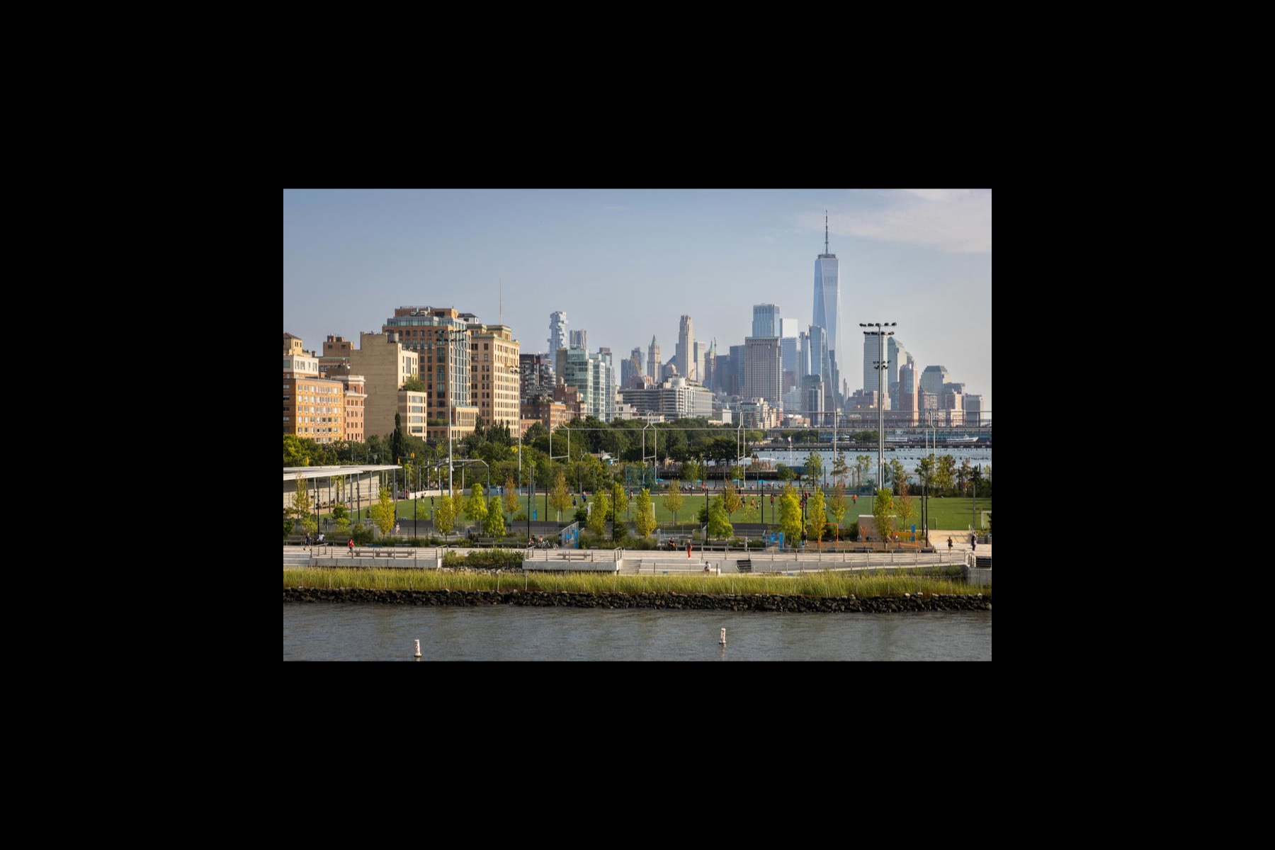 Gansevoort Peninsula field and skyline